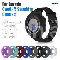 Zionia ซิลิโคนผิวง่ายเปลี่ยนเคสปกคลุมเชลล์สำหรับ Garmin Quatix 5 Sapphire Quatix5 แซฟไฟร์กีฬาดูอุปกรณ์เสริม