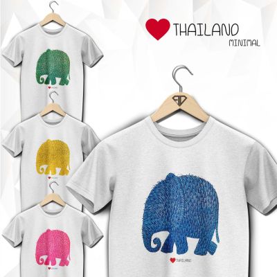 🔥 elephant tshirt🔥 THAILAND shirt,  เสื้อยืดลายสัตว์ ของชำร่วยไทย ผ้าฝ้าย สวยมาก ❤️
