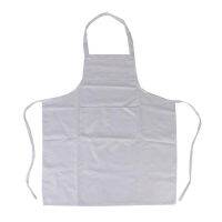 LUOEM Halter-neck Style Sleeveless Kitchen Cooking Apron with Pocket (White) Aprons