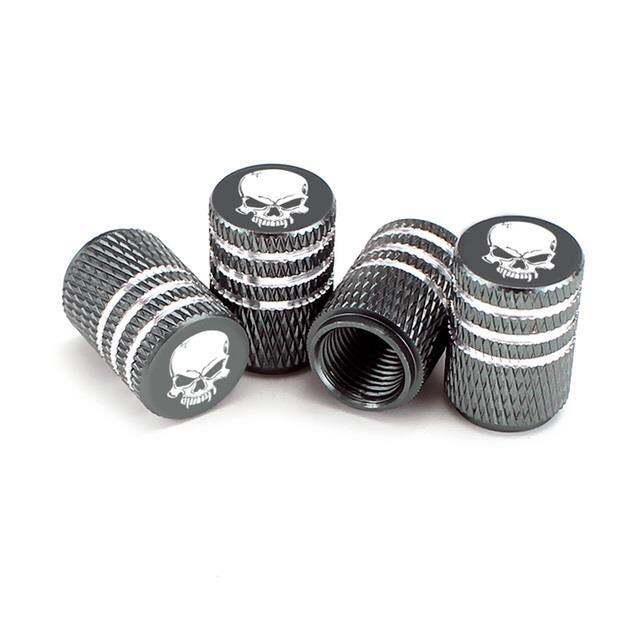 dsycar-4pcs-set-for-car-truck-motorcycle-bicycle-valve-stem-cover-tire-accessories-new-universal-skull-alu-alloy-tire-valve-caps