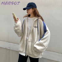 Margot Fashion เสื้อฮู้ด เสื้อแขนยาวอบอุ่น หลวมและสบาย สไตล์ สไตล์ ทันสมัย สบาย WWY23912CM 38Z230922