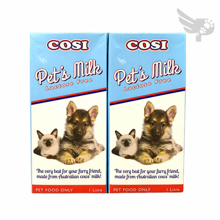 Cosi Pet's Milk 1L sold per 2 tetra packs Milk Replacement for Pets