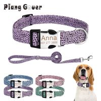 ▥✱ Personalized Nameplate Id Pet Collar Leashes Dog Collar Custom Puppy Cat Leashe Pet Collar Leashe Set