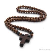 【hot】✎  Wood Beaded Necklace Men Bead Pendant Mens Hip Hop Jewelry  Accessories