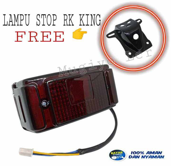 Lampu stop atau lampu belakang Yamaha RX King lama model kotak FREE