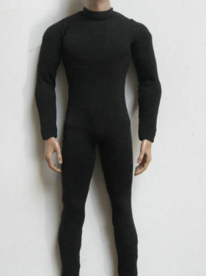 1:6 Scale 12" figures Doll Toy Accessory Black Elastic bodysuit For Male Body