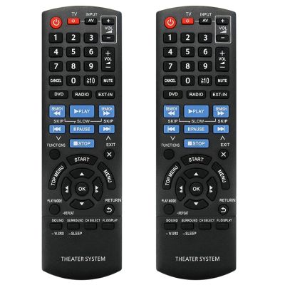 2X New Replacement Remote Control N2QAYB000694 for Panasonic Home Theater System SA-XH70 SC-XH70