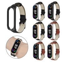 ♧✔ Leather Strap For Xiaomi Mi Band 6 Bracelet xaomi xiom xiami xaiomi miband6 band6 mi6 Replacement Watch Straps With Buckle