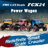 AHlmsm FMS RC รถ1:24 Power Wagon FCX24 4WD RTR Crawler Climbing Scale รถบรรทุก Offroad รถผู้ใหญ่ของขวัญเด็ก