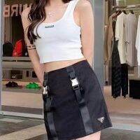 DIORR ฤดูร้อนใหม่ผ้าไนลอนรุ่น Miniskirt เป็นเรื่องง่ายและลดอายุเรียบง่ายและหลากหลาย