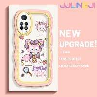 Jlingji เคสสำหรับ Xiaomi Redmi Note 11 Pro Note 5G 11e Pro,เคสการ์ตูนสีชมพูลายคลื่นลูกกระรอกแบบนิ่มดั้งเดิมเคสโทรศัพท์มีขอบซิลิโคนน้ำแบบคลุมทั้งหมดเลนส์ตัวปกป้องกล้องถ่ายรูปเคสฝาหลังกรอบเคสนิ่ม