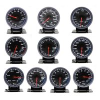 60MM Black Face Boost turbo/Water/Oil temp/Oil press/Voltmeter/Air fuel Ratio/ Exhaust gas temp/tachometer gauge Dual Led Color