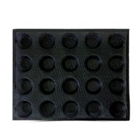 20-Hole Silicone Mold Cake T Mini Pizza Model Round Bread Hamburger Mold Non-Stick Baking Tray Tool