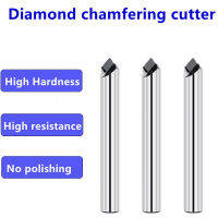 เพชร Chamfering ตัด90องศา Chamfer End มิลลิ่งเราเตอร์บิตทังสเตนคาร์ไบด์ CNC เครื่องมือสำหรับคาร์บอนซิลิคอนไฟเบอร์อลูมิเนียม