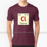 The Periodic Table - Chlorine For Men Women T Shirt Print Top Tees 100% Cotton Cool T - Shirts S - 6xl Chlorine Periodic Table XS-6XL