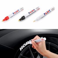 Colorful Marker Waterproof Lasting White Markers Tire Tread Rubber Fabric Paint Metal Face Toyo Paint Marker Pen 12 Colors New