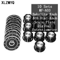 【CW】 10 Sets A03 Knob   Bakelite With Scale Plate Sheet Digital Potentiometer Diy