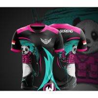 3D T-shirt Cute Panda Mens Fashion T-shirt