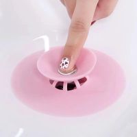 Silicone Shower Drain Stopper Sink Floor Drain Plug Kitchen Laundry Water Stopper Tool Laundry Bathroom Deodorant Plug Bathtub Traps Drains