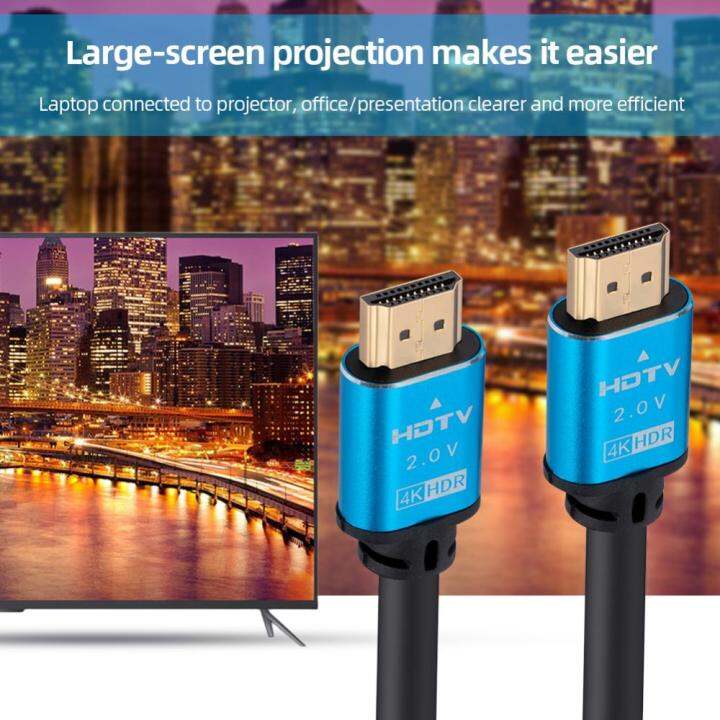 สาย-hdmi-compatible2-0-18gbps-รองรับสาย-hdmi-compatible2-0ความเร็วสูง4k-60hz-สำหรับกล่องทีวี-hd-สายลำโพงวิดีโอ