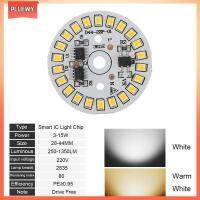 PLLEWY 1Pc ใหม่ AC220V ไดร์เวอร์สมาร์ทไอซี 2835 SMD จานไฟ ชิป LED หลอดไฟ ถั่ว