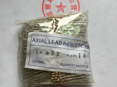 Brand new 1 / 4W (0.25W) 47K R 47K ohm resistor 2 yuan / 30 pieces