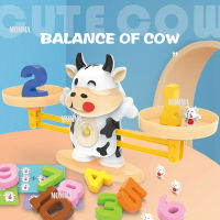 MOMMA เกมส์ วัวชั่งน้ำหนัก เลขคณิต สมดุล ตาชั่ง Cow Balance Scale Early Learning Weight Child Kids Intelligence Toys Game Fun