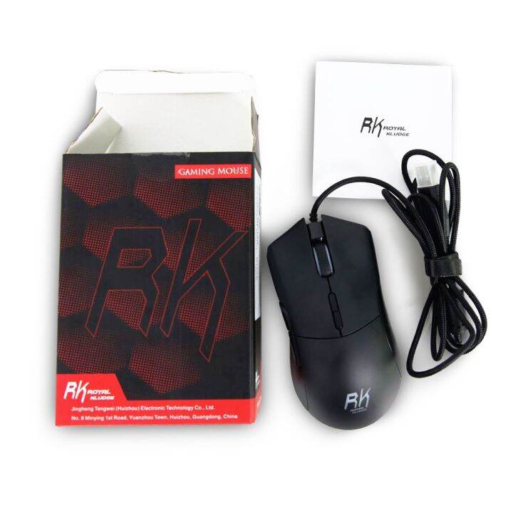 Royal Kludge RK168 Wired Gaming Mouse 7 Key RGB Backlit Pc Gamer Mouse ...