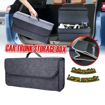Car Trunk Organizer Car Soft Felt Storage Box Cargo Container Box Trunk Bag  Stowing Tidying Holder Multi\-Pocket 