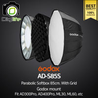 Godox Softbox AD-S85S Parabolic 85cm. With Grid - Godox Mount For AD300Pro, AD400Pro, ML30, ML60, etc