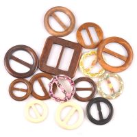 Round Wooden Ring Belt Buckle bags Apparel ornaments Wood DIY Clothes Handmade Accessories mt2591