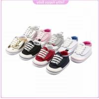 COD DSFGREYTRUYTU [TETHY]Little wings casual shoes comfortable canvas soft soles toddler shoes for baby girls newborn infant white shoes