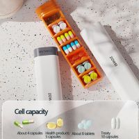 bjh✜❄✻  New Pill Medicine Weekly Tablet Holder Organizer Splitters 3