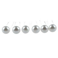 White Pearl Hair pins (pack of 6)