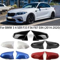 อุปกรณ์เสริมอะไหล่กระจกปีกมองหลังประตูด้านข้างสำหรับ BMW M2 X1 3 4 F33 F87 E84 2014-2018 2019 2020รถคาร์บอนไฟเบอร์