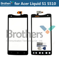 หน้าจอสัมผัส Digitizer สำหรับ Acer Liquid S1 S510แผงสัมผัสกระจกด้านหน้าสำหรับ Acer S510 Touch Glass Digitizer ศัพท์เปลี่ยน5.7