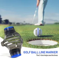 Guyouzi®ปากกามาร์คเกอร์ลูกกอล์ฟลูกกอล์ฟน้ำหนักเบาชุดที่ขีดเส้นลูกกอล์ฟระดับมืออาชีพสำหรับการจัดตำแหน่งที่ถูกต้อง Essential อุปกรณ์กอล์ฟสำหรับการวางคลิปหนีบปากกาสีฟ้า/ลิ้นชักสีแดง360องศา