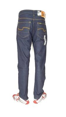 jeans กางเกงขายาว กางเกงยีนส์ผ้ายืดชาย ขากระบอก ยีนส์ฟอกนิ่ม สียีนส์เข้ม สนิมส้ม Size 28-36