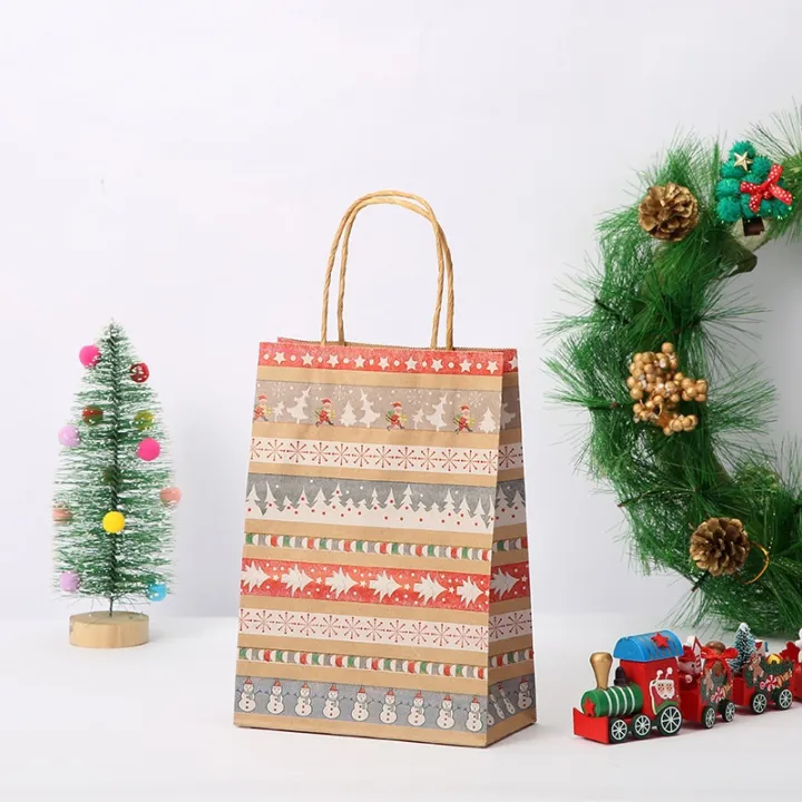 5pcs-christmas-kraft-paper-bags-santa-claus-snowman-snowflake-cookie-candy-gift-bag-for-noel-party-merry-xmas-navidad-decoration