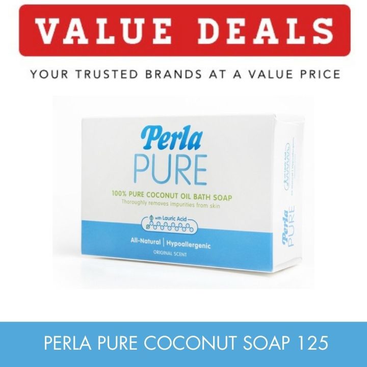 PERLA Pure Coconut Oil Bath Soap 125g Hypoallergenic | Lazada PH