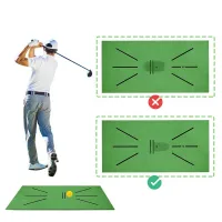 พรมซ้อมแนวสวิ่ง Golf Training Mat Golf Mat for Swing Detection Batting Mini Golf Practice Training Aid