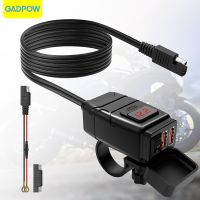 Gadpow QC3.0 USB Socket for Motorcycle Cell Quick Charger Motorcycle USB Charger Waterproof Cell Phone Charger for Motorcycle Power Points  Switches S