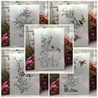 {office stationery}5ชิ้น/เซ็ต29ซม. หญ้านกกลืน A4ไม้ไผ่ภาพวาดลายฉลุแบบ DIY แม่แบบอัลบั้มตกแต่งลายนูนระบายสีสมุดภาพ