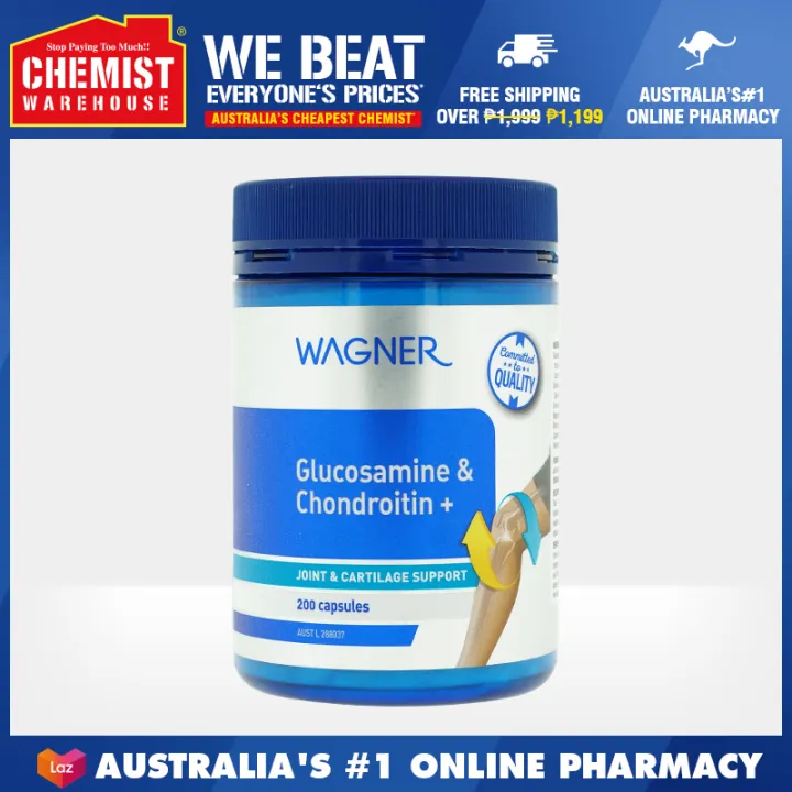 Wagner Glucosamine & Chondroitin + 200 Capsules Maintain Healthy Joint