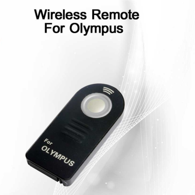 Wireless IR remote control for Olympus E450/E650/E520E/E420/E1/E10/E20/E30/E410  รีโมทชัตเตอร์ไร้สายสำหรับกล้อง Olympus (สีดำ)