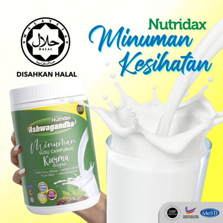 [Original HQ 100%] MINUMAN SUSU CAMPURAN NUTRIDAX ASHWAGANDHA sesuai ...