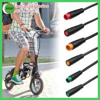 DOULI สีดำ อุปกรณ์เสริม eBike สายเคเบิลเสริม ขาจอแสดงผล ขั้วต่อกันน้ำ ขั้วต่อฐาน สายเคเบิล2/3/4/5/6Pin