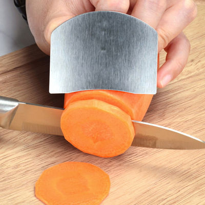 JIANG เครื่องมือตัดที่ตัดผักป้องกันปลายนิ้วสำหรับใช้ในครัวแบบป้องกันนิ้วสแตนเลสอุปกรณ์ที่ใช้ในครัว