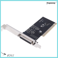 Kupanny PCI ไปยังขนานอะแดปเตอร์การ์ดขยายพอร์ตคอนโทรลเลอร์สำหรับเครื่องพิมพ์ DB25 25pin