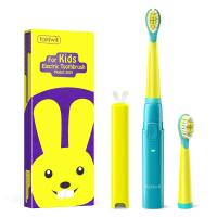 Fairywill Kids Sonic Electric Toothbrush waterproof Rechargeable Soft Tongue Cleaner Smart Timer 3 Modes 4 Hours Charge 2 Heads